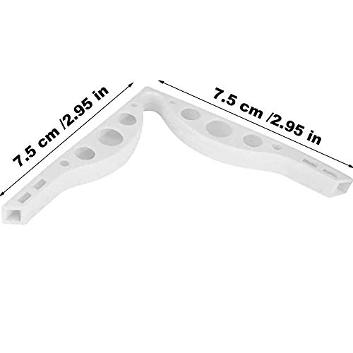 Rpanle 5 Piezas Puente Nasal Antivaho, Puente Nasal de Silicona Reutilizable, Tira de Protección de Silicona con Marco de Soporte Interior, para Evitar Que Las Gafas de Ojos Se Empañen (Blanco)