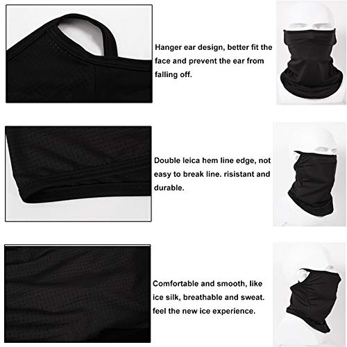 Rpanle Bandana Multifuncional, Polainas de Cuello para Hombres y Mujeres, para Prácticas Deportivas, Yoga, Senderismo y Motociclismo (Negro) Rpanle Bandana Multifuncional, Polainas de Cuello para Hombres y Mujeres, para Prácticas Deportivas, Yoga, Senderismo y Motociclismo (Negro)