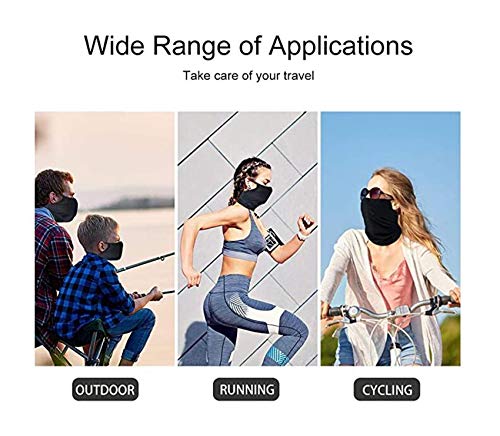 Rpanle Bandana Multifuncional, Polainas de Cuello para Hombres y Mujeres, para Prácticas Deportivas, Yoga, Senderismo y Motociclismo (Negro) Rpanle Bandana Multifuncional, Polainas de Cuello para Hombres y Mujeres, para Prácticas Deportivas, Yoga, Senderismo y Motociclismo (Negro)