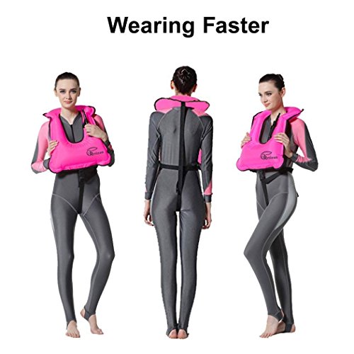 Rrtizan Chaleco de Esnórquel Hinchable Unisex para Buceo, Chaleco de Nadada, Ayuda de la Nadada, Snorkeling, Chaleco de Pesca, Natación Rrtizan Chaleco de Esnórquel Hinchable Unisex para Buceo, Chaleco de Nadada, Ayuda de la Nadada, Snorkeling, Chaleco de Pesca, Natación