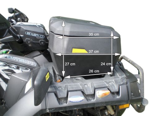 RS Trade - Maleta de 90 litros Quad - ATV y Maleta de Transporte Frontal Universal Trike Fabricada en plástico, Incluyendo Las cerraduras de Seguridad, Material de instalación