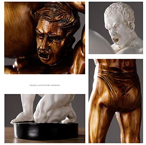RSRZRCJ Escultura Estatua De Personaje Escultura De Hércules Decoración del Hogar Mobiliario De Gimnasio