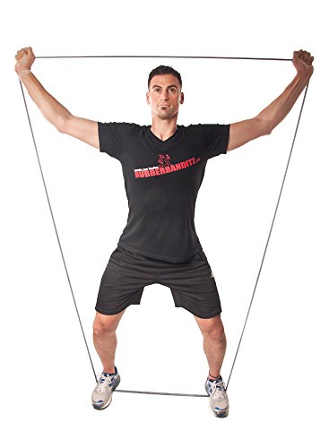 Rubberbanditz Physical Therapy Band. #3 Heavy/Black 30-50 lb (14-23 kg). - 41" Continuous Loop 100% Premium Multi-Layered Latex Exersize Resistance Assistance Band For Stabilization Stretching Toning Rehab/Recovery Prehab Mobility