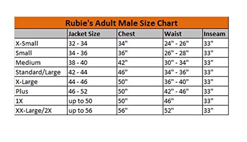 Rubbies - Disfraz de el zorro para hombre, talla única (56165STD)