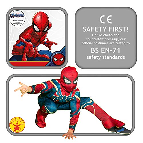 Rubie's Disfraz Avengers Official Iron Spider, Spiderman Classic, Talla M, 5-7 anos, altura 132 cm (700659_M) Rubie's Disfraz Avengers Official Iron Spider, Spiderman Classic, Talla M, 5-7 anos, altura 132 cm (700659_M)
