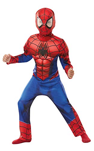 Rubie's Disfraz infantil de Spiderman de Marvel, de lujo, para niños de 3 a 4 años, altura de 104 cm Rubie's Disfraz infantil de Spiderman de Marvel, de lujo, para niños de 3 a 4 años, altura de 104 cm