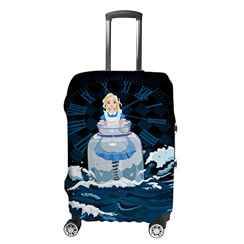 Ruchen - Funda Protectora para Maleta, diseño de Alice Stands in Sea Wave Color Azul