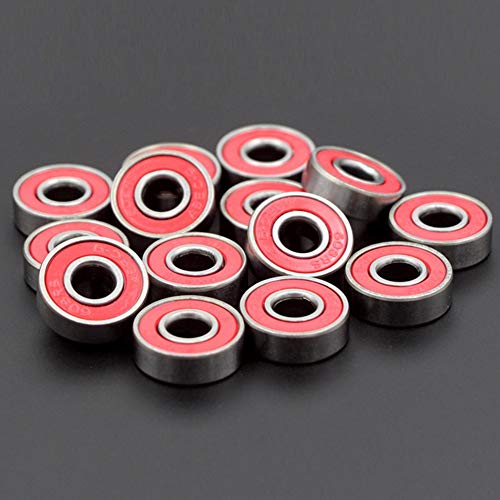 Rueda Acero Rodamiento, 10pcs 608zz Skate Roller Hocker - Alta Velocidad Wearproof Patinaje Acero Patín de Rueda - Precisión en Línea Rodamientos de Monopatín - para Longboard,Patada Escúter,Patines