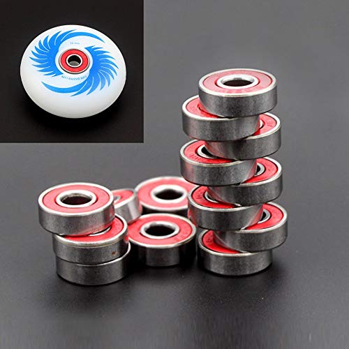Rueda Acero Rodamiento, 10pcs 608zz Skate Roller Hocker - Alta Velocidad Wearproof Patinaje Acero Patín de Rueda - Precisión en Línea Rodamientos de Monopatín - para Longboard,Patada Escúter,Patines Rueda Acero Rodamiento, 10pcs 608zz Skate Roller Hocker - Alta Velocidad Wearproof Patinaje Acero Patín de Rueda - Precisión en Línea Rodamientos de Monopatín - para Longboard,Patada Escúter,Patines