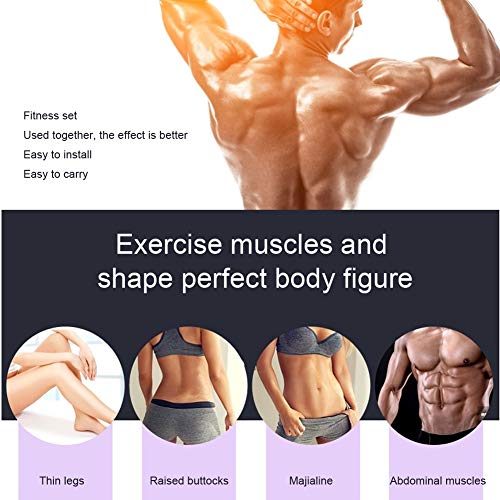Rueda de Entrenamiento de músculos Abdominales, Cuerda para Saltar, expansor de Pecho, para Ejercicios de Brazos, Cintura y piernas Rueda de Entrenamiento de músculos Abdominales, Cuerda para Saltar, expansor de Pecho, para Ejercicios de Brazos, Cintura y piernas