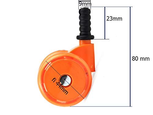 Rueda de repuesto para bebé (4 unidades), color naranja