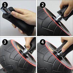 Rueda de Rodillo Auto-retráctil Para Ejercicios Abdominales Nucleares y Entrenamiento con Almohadilla para la Rodilla, Rueda Abdominal para Crujido Abdominal Rueda de Rodillo Auto-retráctil Para Ejercicios Abdominales Nucleares y Entrenamiento con Almohadilla para la Rodilla, Rueda Abdominal para Crujido Abdominal