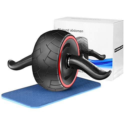 Rueda de Rodillo para Abdominales Cyiecw con Rodillera Ultra Ancha para Abdominales, Equipo de Entrenamiento Central, Rueda de Ejercicio, para Hombre y Mujer, Gimnasia en casa Rueda de Rodillo para Abdominales Cyiecw con Rodillera Ultra Ancha para Abdominales, Equipo de Entrenamiento Central, Rueda de Ejercicio, para Hombre y Mujer, Gimnasia en casa