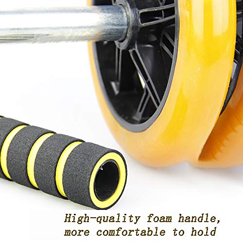 Rueda doble Glide, duradera Abs para ejercicio, entrenador de músculos abdominales antideslizantes, para la parte superior del cuerpo (ABS/pecho, devolución, hombros, brazos). Rueda doble Glide, duradera Abs para ejercicio, entrenador de músculos abdominales antideslizantes, para la parte superior del cuerpo (ABS/pecho, devolución, hombros, brazos).