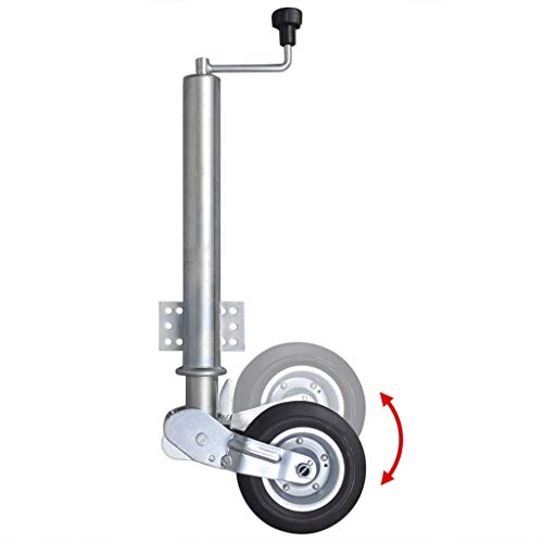 Rueda Jockey plegable de 60 mm para remolque de carga pesada, carga de 400 kg