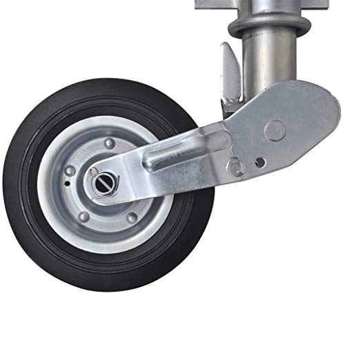 Rueda Jockey plegable de 60 mm para remolque de carga pesada, carga de 400 kg Rueda Jockey plegable de 60 mm para remolque de carga pesada, carga de 400 kg