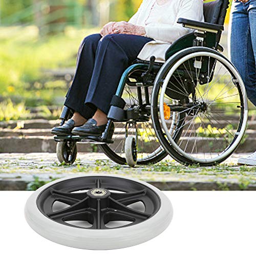 Ruedas delanteras para sillas de ruedas, rueda delantera de 8 pulgadas, ruedas de goma antideslizantes para discapacitados, ruedas de repuesto para sillas de ruedas, andador, andadores Ruedas delanteras para sillas de ruedas, rueda delantera de 8 pulgadas, ruedas de goma antideslizantes para discapacitados, ruedas de repuesto para sillas de ruedas, andador, andadores