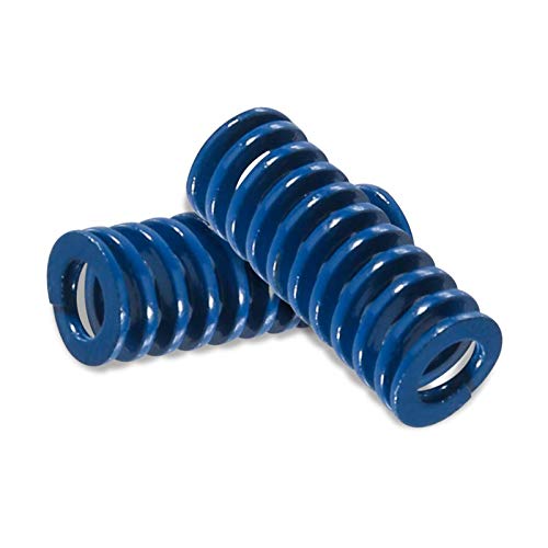 Ruesious Resorte - metal de sección tubular muelle de compresión de matriz del molde helicoidal, 35 x 16 x 9 mm Azul