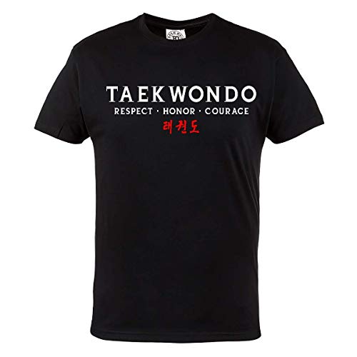 Rule Out Camiseta Ropa de lucha. taekwondo. respect. honor. Corage Gimnasio Entrenamiento MMA Informal LLEVAS - Negro, X-Large Rule Out Camiseta Ropa de lucha. taekwondo. respect. honor. Corage Gimnasio Entrenamiento MMA Informal LLEVAS - Negro, X-Large