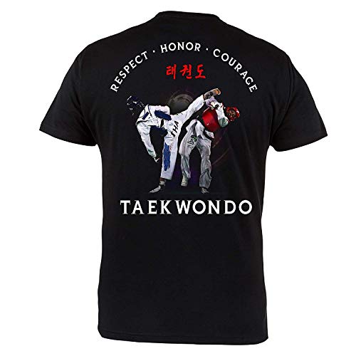 Rule Out Camiseta Ropa de lucha. taekwondo. respect. honor. Corage Gimnasio Entrenamiento MMA Informal LLEVAS - Negro, X-Large Rule Out Camiseta Ropa de lucha. taekwondo. respect. honor. Corage Gimnasio Entrenamiento MMA Informal LLEVAS - Negro, X-Large