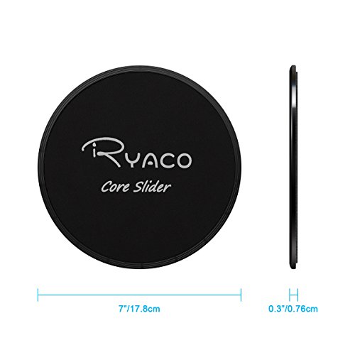 Ryaco 2X Discos Deslizantes para Fitness Abdominales con Bolsa de Transporte –Discos Doble Cara Deslizantes para Hogar, Yoga, Fitness, Pilates, Ejercicios de Cuerpo – Moquetas y Solería, Negro Ryaco 2X Discos Deslizantes para Fitness Abdominales con Bolsa de Transporte –Discos Doble Cara Deslizantes para Hogar, Yoga, Fitness, Pilates, Ejercicios de Cuerpo – Moquetas y Solería, Negro