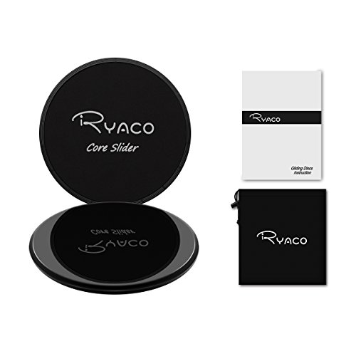 Ryaco 2X Discos Deslizantes para Fitness Abdominales con Bolsa de Transporte –Discos Doble Cara Deslizantes para Hogar, Yoga, Fitness, Pilates, Ejercicios de Cuerpo – Moquetas y Solería, Negro Ryaco 2X Discos Deslizantes para Fitness Abdominales con Bolsa de Transporte –Discos Doble Cara Deslizantes para Hogar, Yoga, Fitness, Pilates, Ejercicios de Cuerpo – Moquetas y Solería, Negro