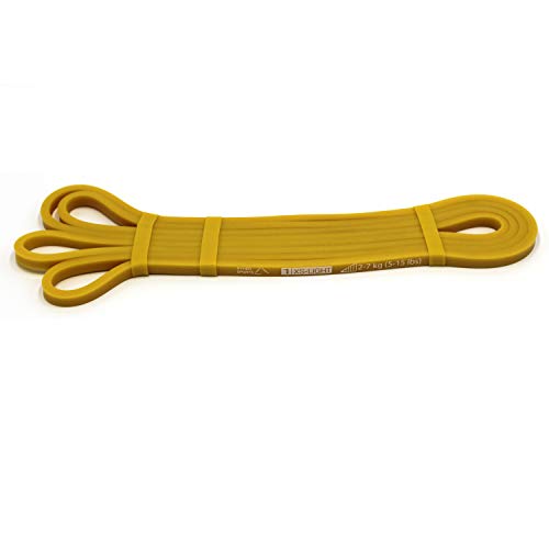 Ryher Banda elástica de Resistencia para dominadas - Banda de Ejercicios para Fitness, Crossfit, Asistente para pullups o Levantamiento de Pesas (Individual #1 Amarilla - de 2 a 7 kg) Ryher Banda elástica de Resistencia para dominadas - Banda de Ejercicios para Fitness, Crossfit, Asistente para pullups o Levantamiento de Pesas (Individual #1 Amarilla - de 2 a 7 kg)
