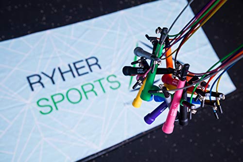 Ryher Cuerda para Saltar Kit - Comba Crossfit, Fitness y Ejercicio (Azul) Ryher Cuerda para Saltar Kit - Comba Crossfit, Fitness y Ejercicio (Azul)