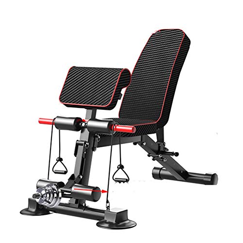 RYSB Banco Plegable Inclinable Ajustable,Multi-Banco De Propósito Sit Up Banco De Ejercicio Portátil Taburete Dumbbell,Respaldo Ajustable Entrenamiento Físico Negro 132x75x63cm(52x30x25inch) RYSB Banco Plegable Inclinable Ajustable,Multi-Banco De Propósito Sit Up Banco De Ejercicio Portátil Taburete Dumbbell,Respaldo Ajustable Entrenamiento Físico Negro 132x75x63cm(52x30x25inch)