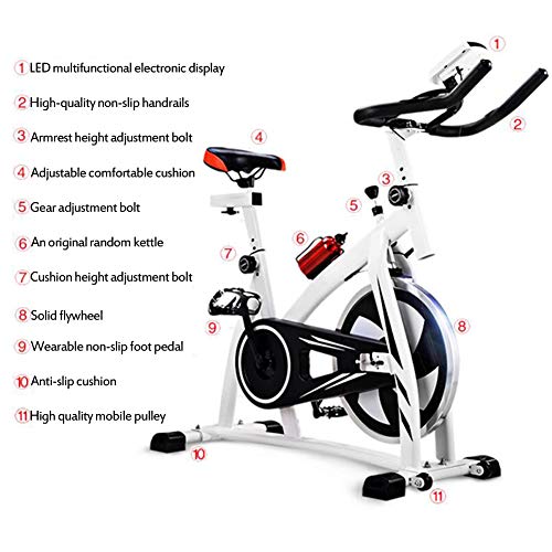 RYSB Bicicleta Giratoria,Mudo Resistencia Magnética Ajustable Asiento Ergómetro Máquina De Ejercicios Aeróbicos,Bicicletas De Ejercicio Estacionarias B 115x108x50cm(45x43x20inch) RYSB Bicicleta Giratoria,Mudo Resistencia Magnética Ajustable Asiento Ergómetro Máquina De Ejercicios Aeróbicos,Bicicletas De Ejercicio Estacionarias B 115x108x50cm(45x43x20inch)