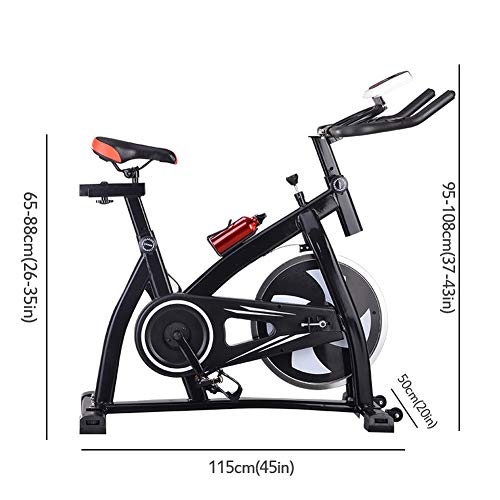 RYSB Bicicleta Giratoria,Mudo Resistencia Magnética Ajustable Asiento Ergómetro Máquina De Ejercicios Aeróbicos,Bicicletas De Ejercicio Estacionarias B 115x108x50cm(45x43x20inch)