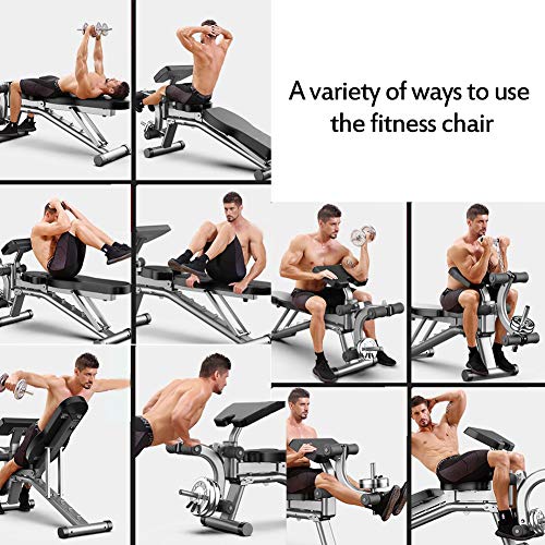 RYSB Taburete Multifunción Dumbbell,Banco De Pesas Ajustable Sentarse-ups Entrenamiento Abdominal Fitness Banco De Ejercicios,Respaldo Ajustable Home Fitness Equipm Negro 178x118x36cm(70x46x14inch) RYSB Taburete Multifunción Dumbbell,Banco De Pesas Ajustable Sentarse-ups Entrenamiento Abdominal Fitness Banco De Ejercicios,Respaldo Ajustable Home Fitness Equipm Negro 178x118x36cm(70x46x14inch)