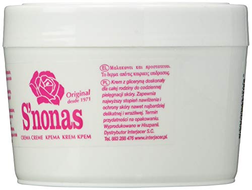S´Nonas S'Nonas Crema Hidratante Glicerinada Manos, 250 ml, Pack de 1 S´Nonas S'Nonas Crema Hidratante Glicerinada Manos, 250 ml, Pack de 1