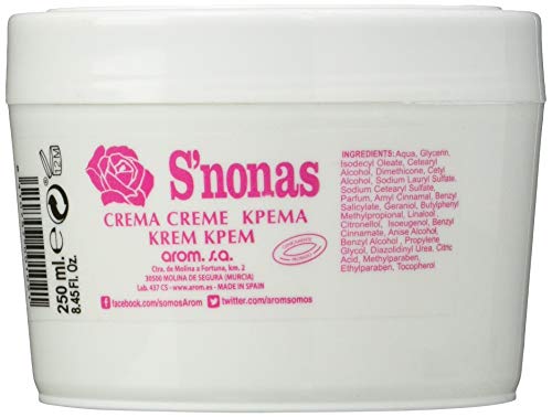 S´Nonas S'Nonas Crema Hidratante Glicerinada Manos, 250 ml, Pack de 1 S´Nonas S'Nonas Crema Hidratante Glicerinada Manos, 250 ml, Pack de 1