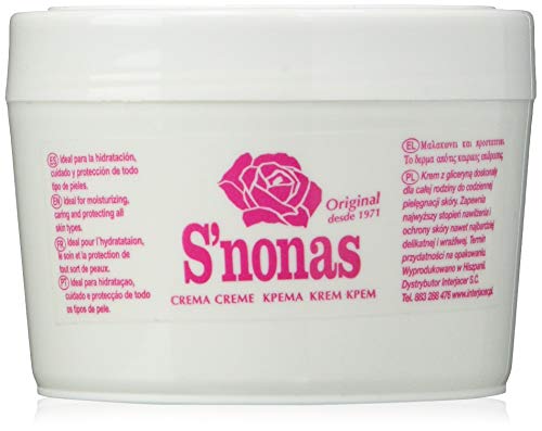 S´Nonas S'Nonas Crema Hidratante Glicerinada Manos, 250 ml, Pack de 1