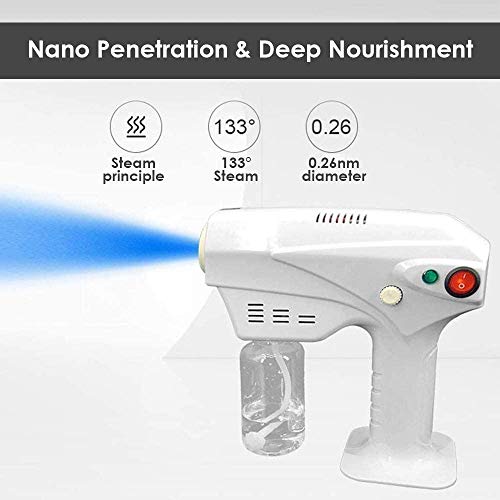 S SMAUTOP Máquina de pulverización, desinfección Máquina de nebulización de pulverización Blanca Pulverizador atomizador de 220V para Hotel Restaurante Hospitales Familiares Escuelas （500ml）