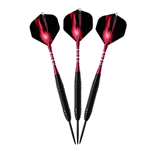 S-TROUBLE 6pcs / Set Dardos con Punta de Acero Peso equilibrado Excelente Agarre Bar de Fiesta Competencia de Juegos Profesionales Color Aleatorio S-TROUBLE 6pcs / Set Dardos con Punta de Acero Peso equilibrado Excelente Agarre Bar de Fiesta Competencia de Juegos Profesionales Color Aleatorio