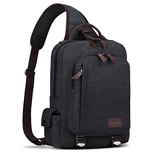 S-ZONE Hombres 13 Inch Solo Hombro Bandolera Mochila Al Aire Libre Viajes Gimnasio Crossbody Bolso de Pecho S-ZONE Hombres 13 Inch Solo Hombro Bandolera Mochila Al Aire Libre Viajes Gimnasio Crossbody Bolso de Pecho