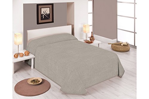 SABANALIA - Colcha Estampada Stone (Disponible en Varios tamaños y Colores) - Cama 90-180 x 280, Beige SABANALIA - Colcha Estampada Stone (Disponible en Varios tamaños y Colores) - Cama 90-180 x 280, Beige