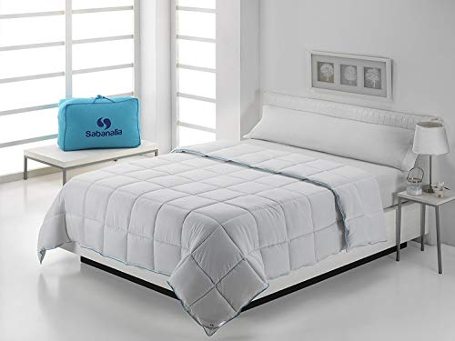 SABANALIA - Edredón nórdico Fibra 400g Xtreme (Varios tamaños Disponibles), Cama de 90 cm - 150 x 220 cm SABANALIA - Edredón nórdico Fibra 400g Xtreme (Varios tamaños Disponibles), Cama de 90 cm - 150 x 220 cm