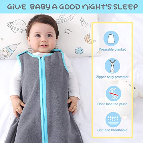 Saco de dormir de invierno para bebé, para las cuatro estaciones, 100 % suave forro polar premium