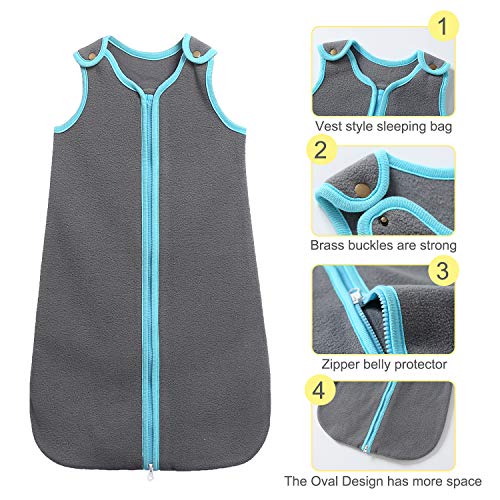 Saco de dormir de invierno para bebé, para las cuatro estaciones, 100 % suave forro polar premium Saco de dormir de invierno para bebé, para las cuatro estaciones, 100 % suave forro polar premium