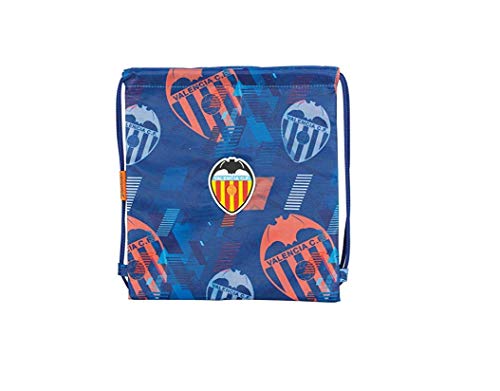Saco Mochila Valencia CF | Mochila de Cuerdas Escolar, Bolsa de Tela de Deporte con Forma Cuadrada con Cierre Sencillo de Cuerdas, Tamaño Mediano - Medidas 25 x 28 cm - Color Azul Saco Mochila Valencia CF | Mochila de Cuerdas Escolar, Bolsa de Tela de Deporte con Forma Cuadrada con Cierre Sencillo de Cuerdas, Tamaño Mediano - Medidas 25 x 28 cm - Color Azul