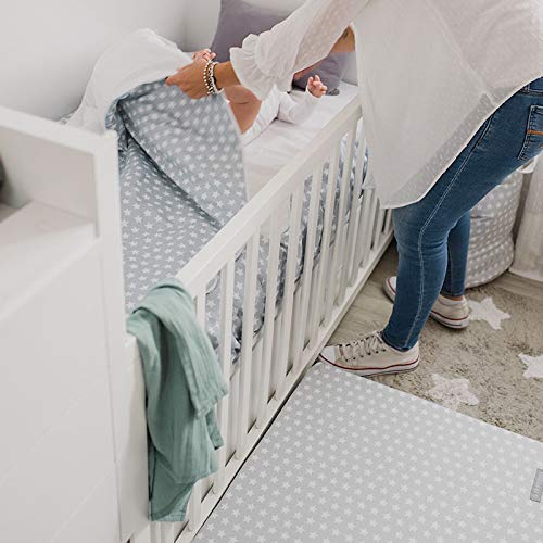 Saco Nórdico con Cremallera y Ajustable evita que se Destapen por la Noche. Funda Nórdica para Cuna Bebé o Cama Incluye Relleno (Gris, MiniCama Ikea 70x160) Saco Nórdico con Cremallera y Ajustable evita que se Destapen por la Noche. Funda Nórdica para Cuna Bebé o Cama Incluye Relleno (Gris, MiniCama Ikea 70x160)