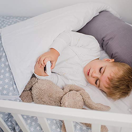 Saco Nórdico con Cremallera y Ajustable evita que se Destapen por la Noche. Funda Nórdica para Cuna Bebé o Cama Incluye Relleno (Gris, MiniCama Ikea 70x160) Saco Nórdico con Cremallera y Ajustable evita que se Destapen por la Noche. Funda Nórdica para Cuna Bebé o Cama Incluye Relleno (Gris, MiniCama Ikea 70x160)