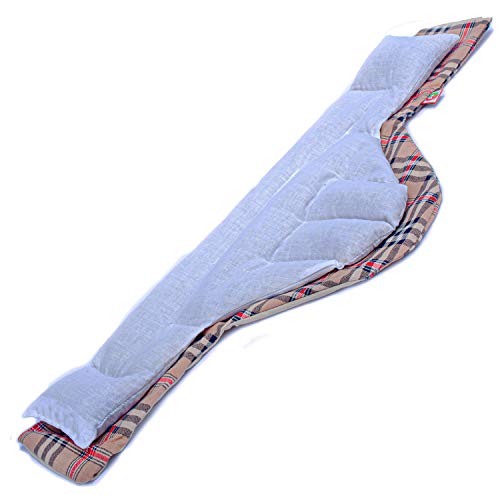 Saco Térmico Semillas MaxiCervical - Almohada Cuello para Calentar en Microondas (60x12-22 cm) - Cojín de Semillas - Bolsa de Calor con Funda lavable, Tela de Algodón 100% y Olor a Lavanda (Oxford) Saco Térmico Semillas MaxiCervical - Almohada Cuello para Calentar en Microondas (60x12-22 cm) - Cojín de Semillas - Bolsa de Calor con Funda lavable, Tela de Algodón 100% y Olor a Lavanda (Oxford)