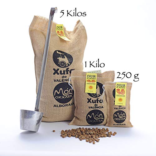 Saco yute 5 kg. Chufa tradicional a granel D.O. València - Món Orxata. Directa de familias agricultoras. Ideal para consumo crudo o elaboración de horchata. Conservar a menos de 15º. Saco yute 5 kg. Chufa tradicional a granel D.O. València - Món Orxata. Directa de familias agricultoras. Ideal para consumo crudo o elaboración de horchata. Conservar a menos de 15º.