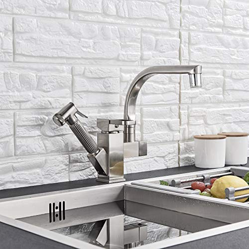 Saeuwtowy 304 Acero Inoxidable Cepillado LED Grifo Extensible Para Cocina en Dos Salidas Del Agua 360 ° Grifo Giratorio Del Fregadero Del Fregadero Del Grifo Extraíble De La Cocina Del Espray Saeuwtowy 304 Acero Inoxidable Cepillado LED Grifo Extensible Para Cocina en Dos Salidas Del Agua 360 ° Grifo Giratorio Del Fregadero Del Fregadero Del Grifo Extraíble De La Cocina Del Espray