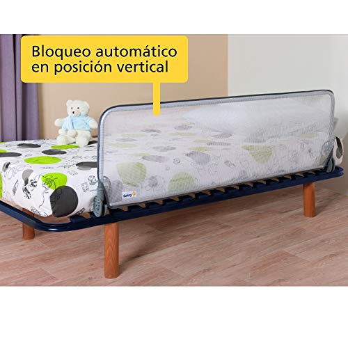 Safety 1st Barrera Cama niño longitud 150 cm, Barandilla Cama niños Abatible, Anticaidas Infantil, color Blanco Safety 1st Barrera Cama niño longitud 150 cm, Barandilla Cama niños Abatible, Anticaidas Infantil, color Blanco