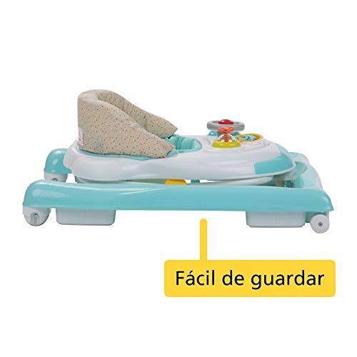 Safety 1st Bolid Andador bebé primeros pasos, 3 alturas regulables, Centro de actividades con 12 melodias, asiento alcochado, Base Antivuelco, color Happy Day Safety 1st Bolid Andador bebé primeros pasos, 3 alturas regulables, Centro de actividades con 12 melodias, asiento alcochado, Base Antivuelco, color Happy Day